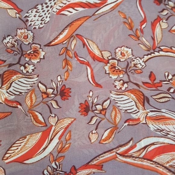 CAbi  Light Purple and Red floral Tunic/Blouse - Picture 6 of 6